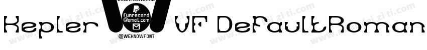 Kepler3VF DefaultRoman字体转换